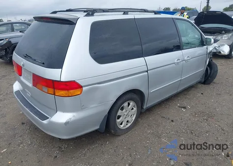 2002 Honda Odyssey Ex-L z USA, uszkodzony, nr VIN 5FNRL18722B042423